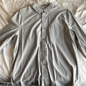 Mens XL Grey Lululemon Commission Long Sleeve Shirt